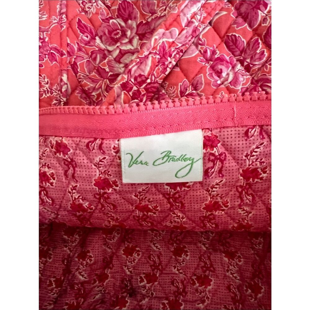 Vera Bradley English Rose Matching Travel Set Backpack &Duffel Pink Floral Quilt - Picture 12 of 14